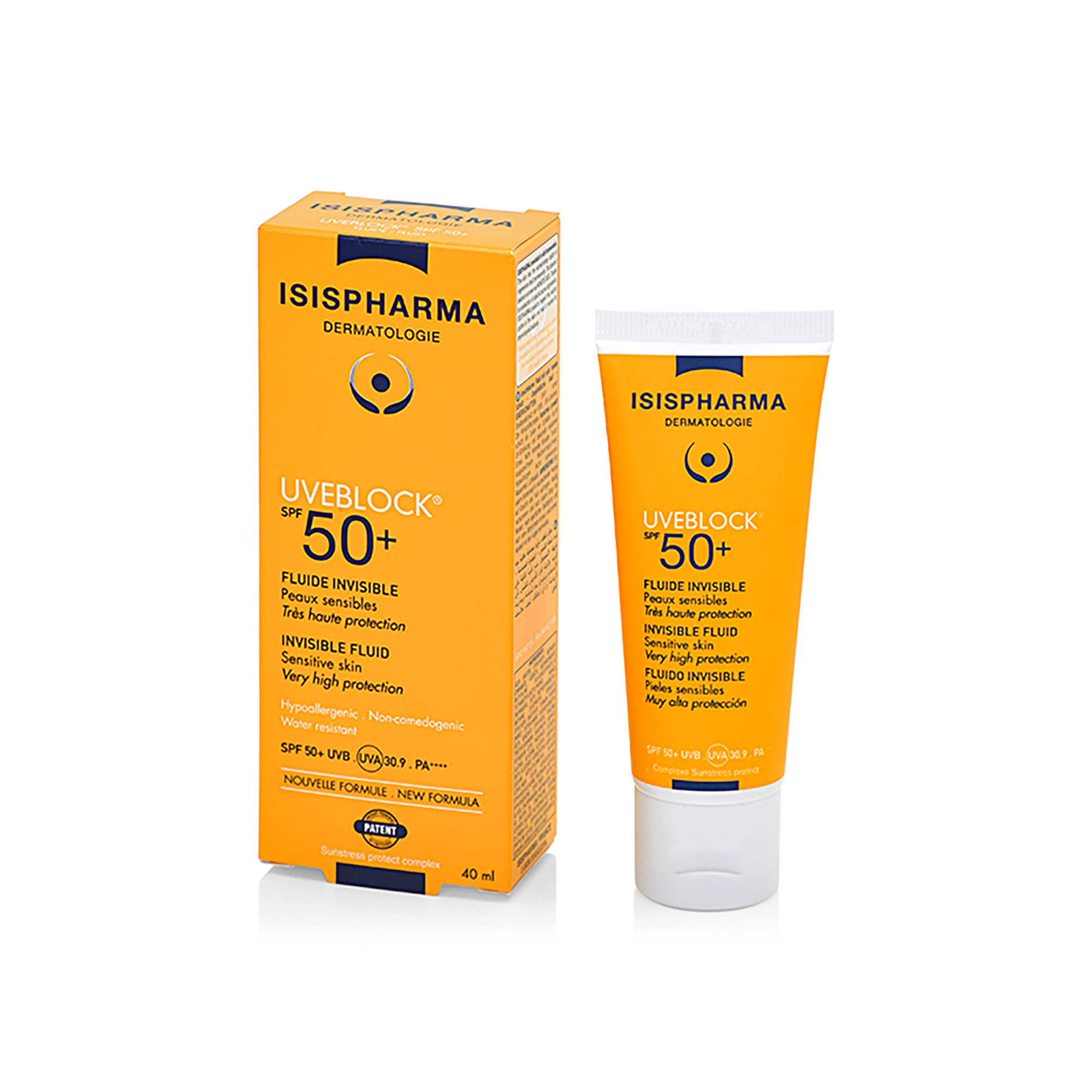 Uveblock Fluid Invisible Spf50+ - Isispharma