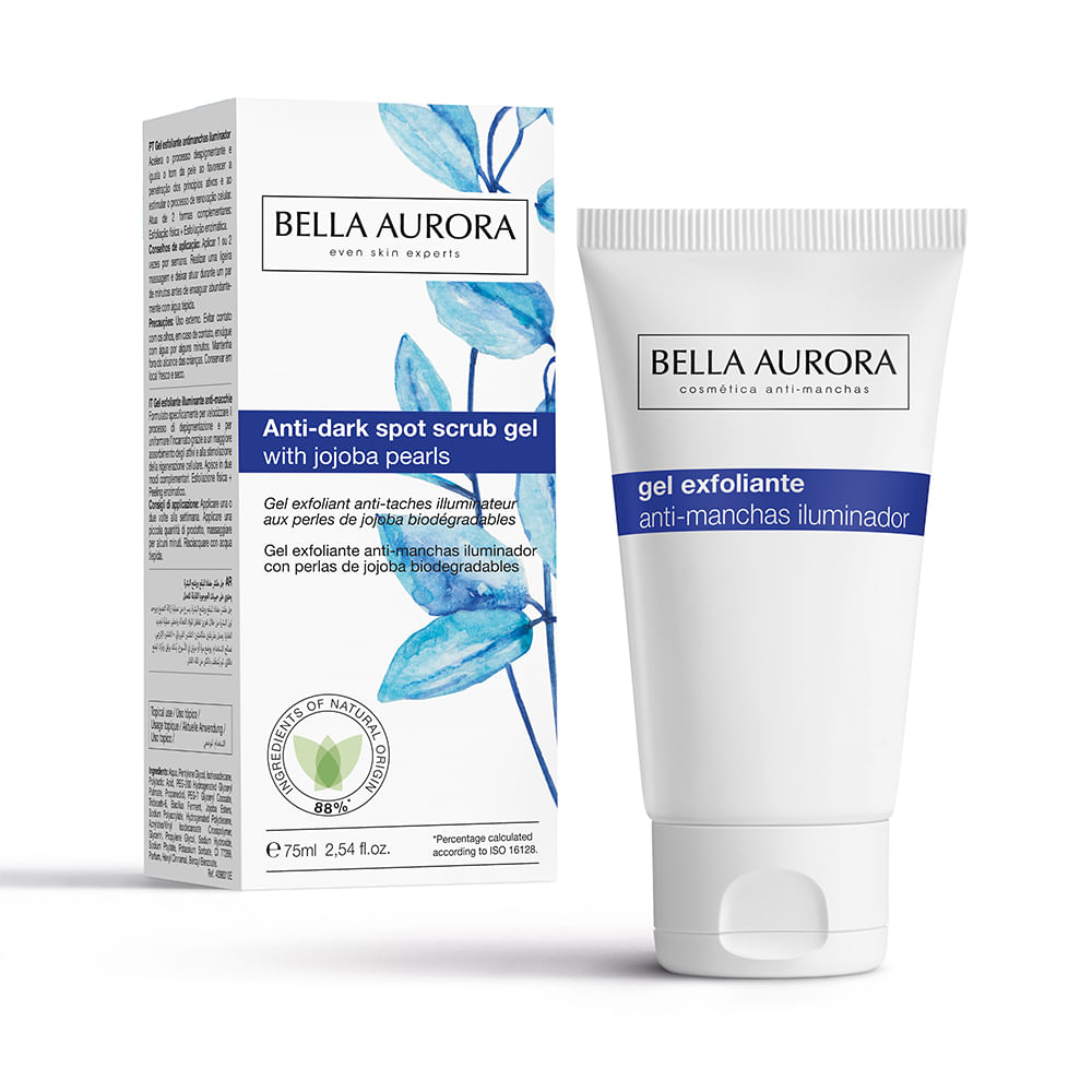 Gel exfoliante antimanchas e iluminador -Bella Aurora