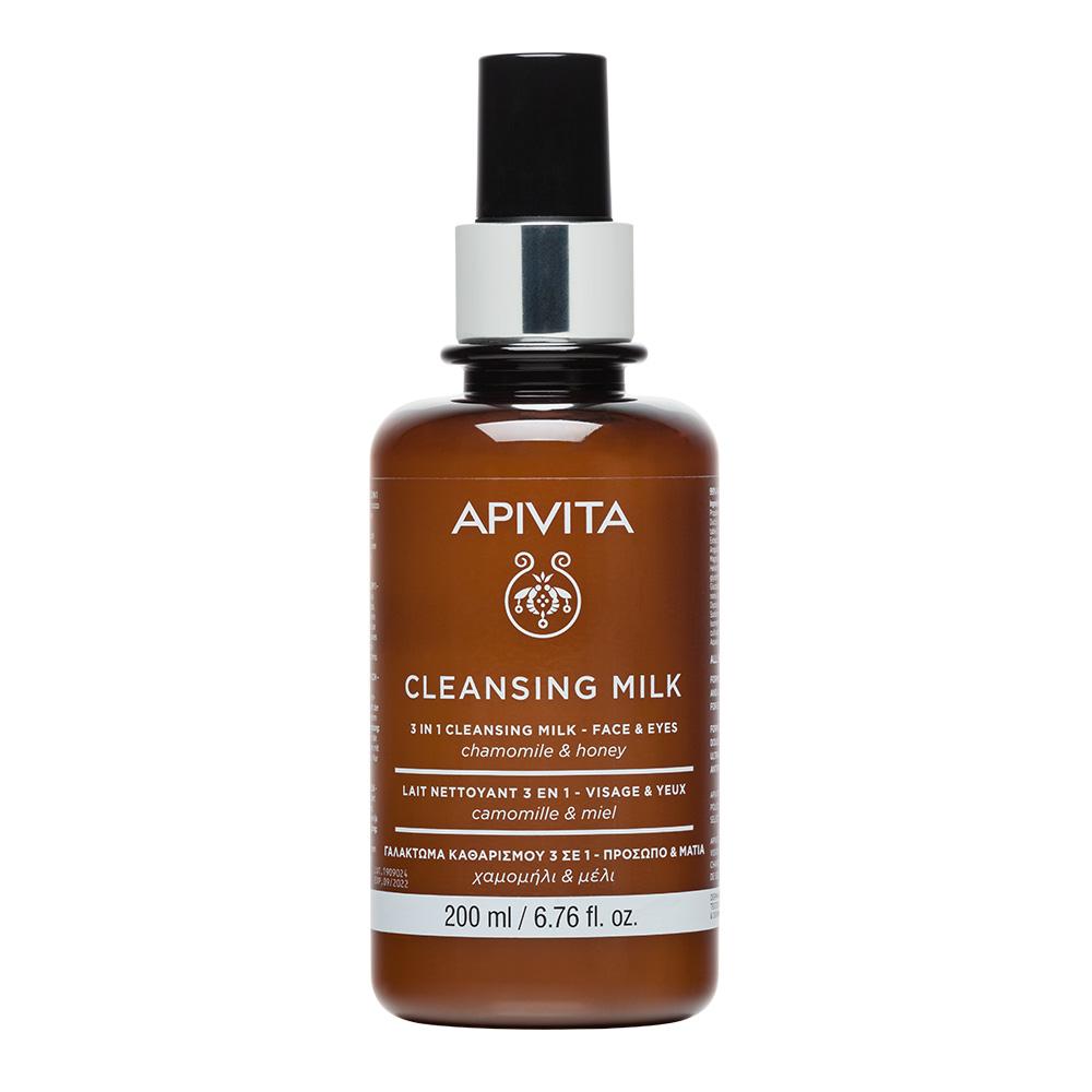 Cleansing Milk 3 In 1 Face & Eyes - Apivita
