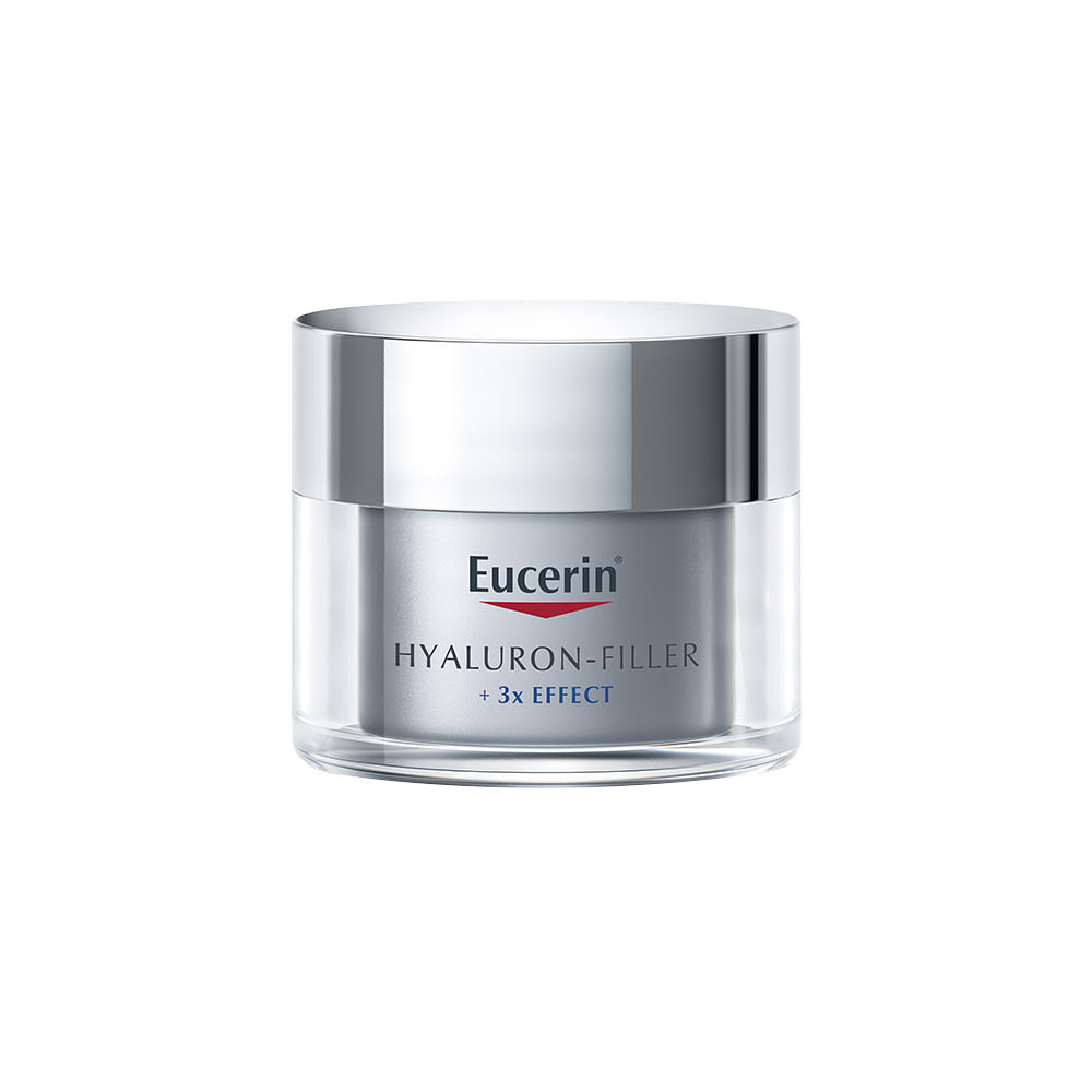 Crema Facial Anti edad De Noche Hyaluron-Filler triple efecto - Eucerin