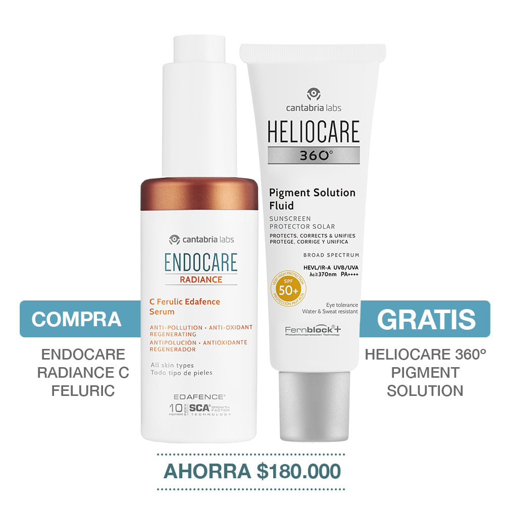 Kit Radiance C Ferulic + Heliocare 360 Pigment Fluid - Cantabria Labs