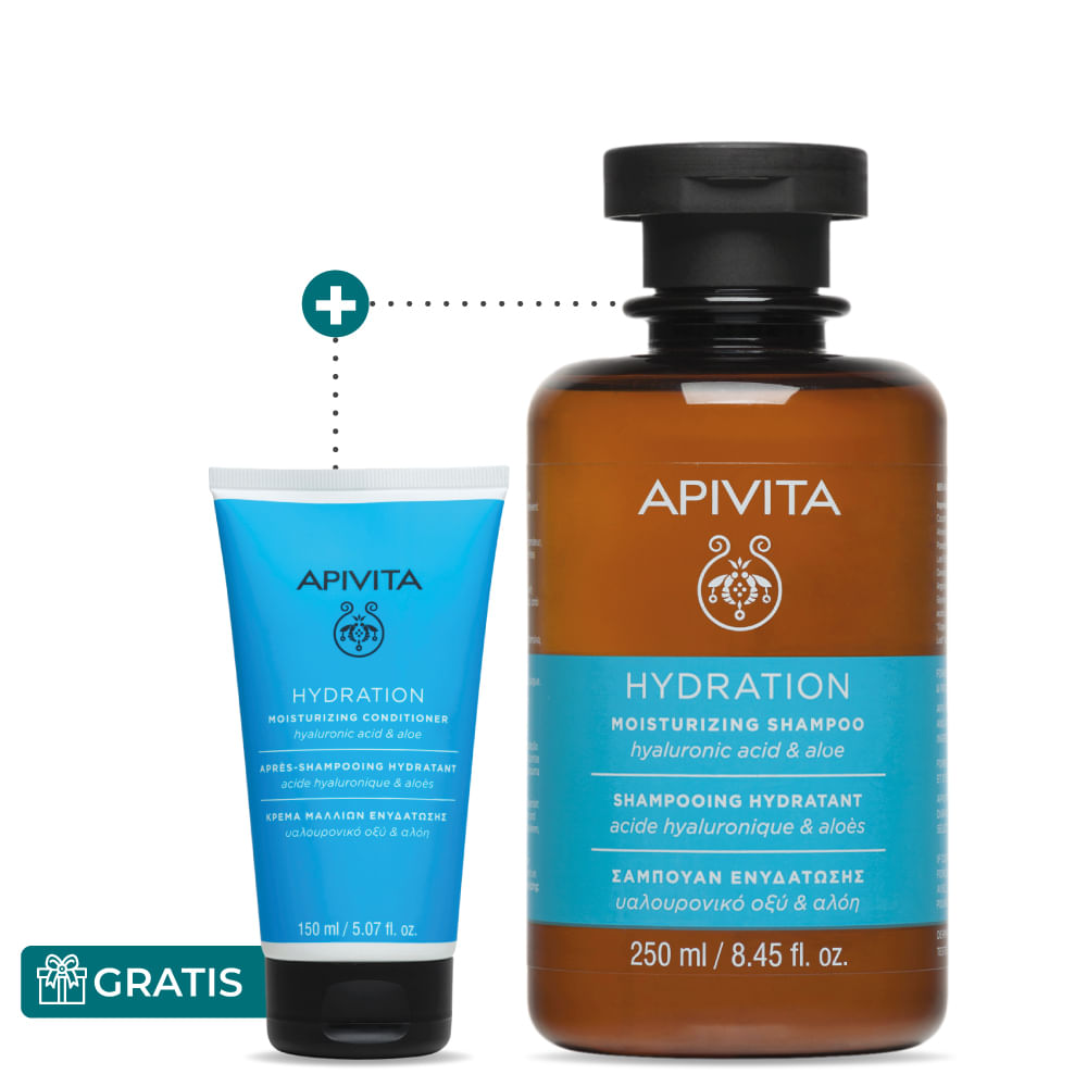 Kit Hidratación Capilar: Línea Moisturizing - Apivita