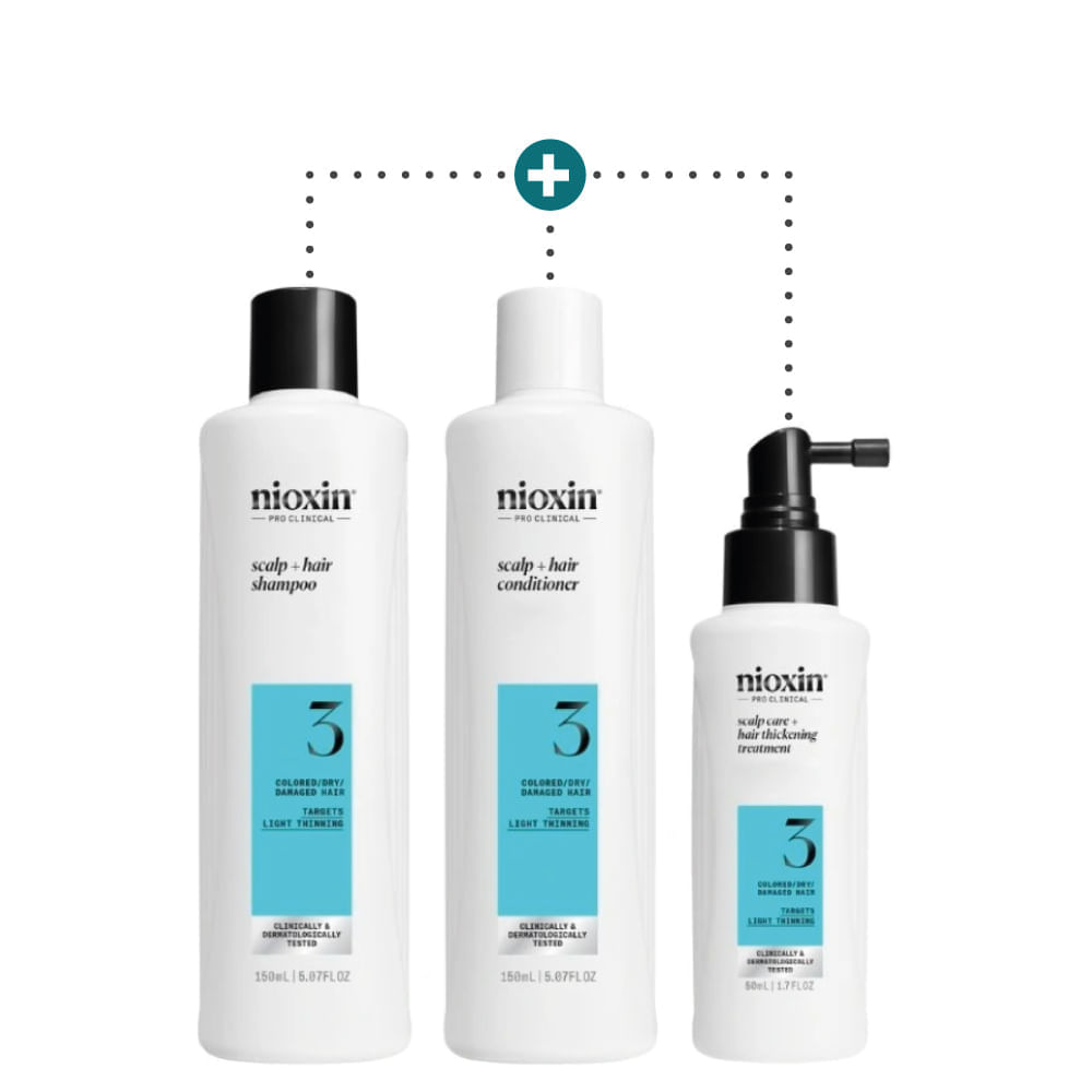 Kit Para Adelgazamiento Y Caída Capilar Sistema 3 - 350 ml - Nioxin