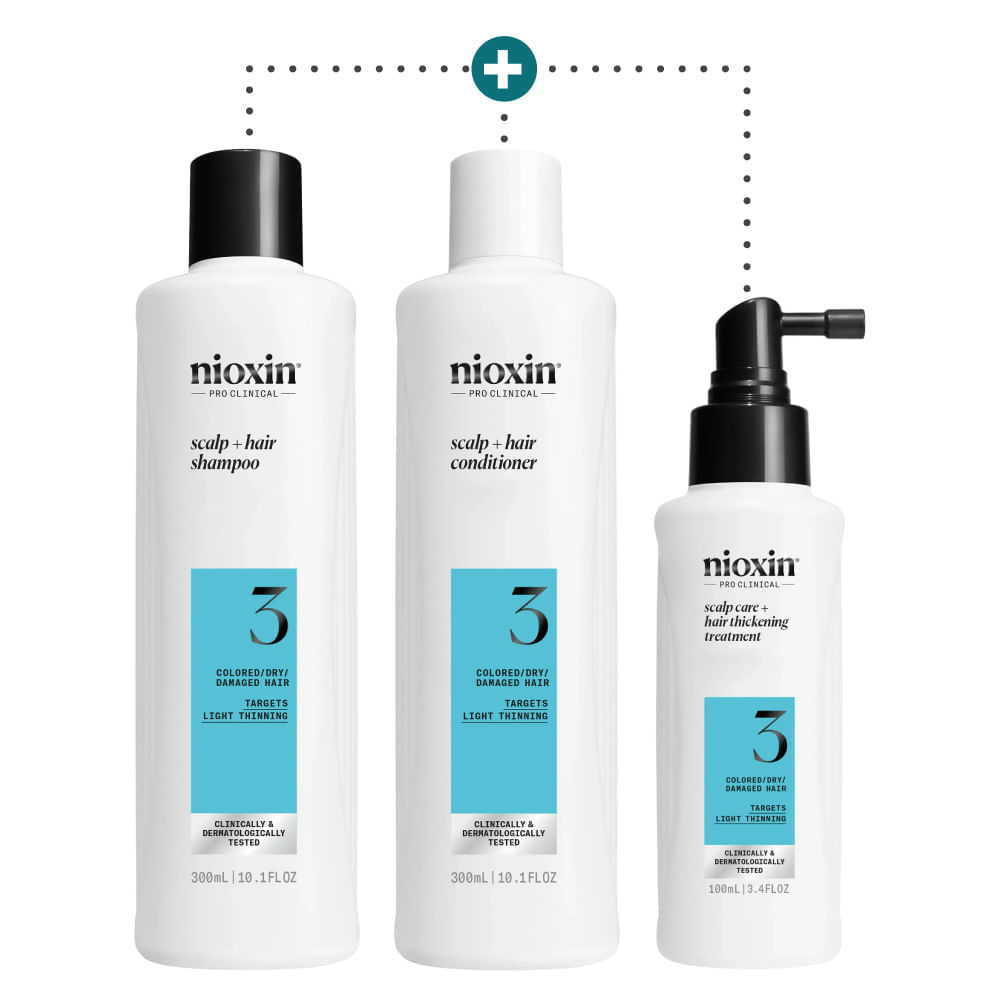 Kit Para Adelgazamiento Y Caída Capilar Sistema 3 - 700 ml - Nioxin