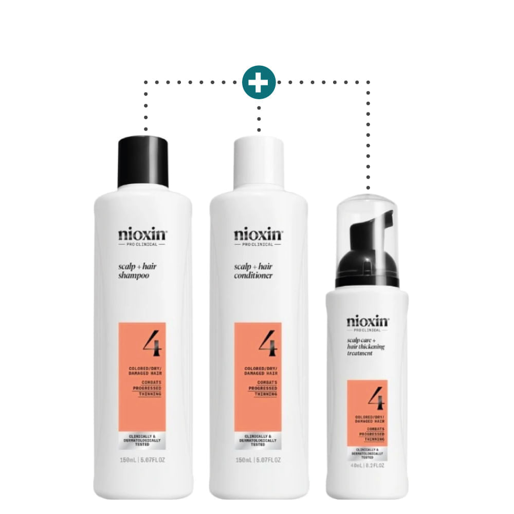 Kit Para Adelgazamiento Y Caída Capilar Sistema 4 - 340 ml - Nioxin