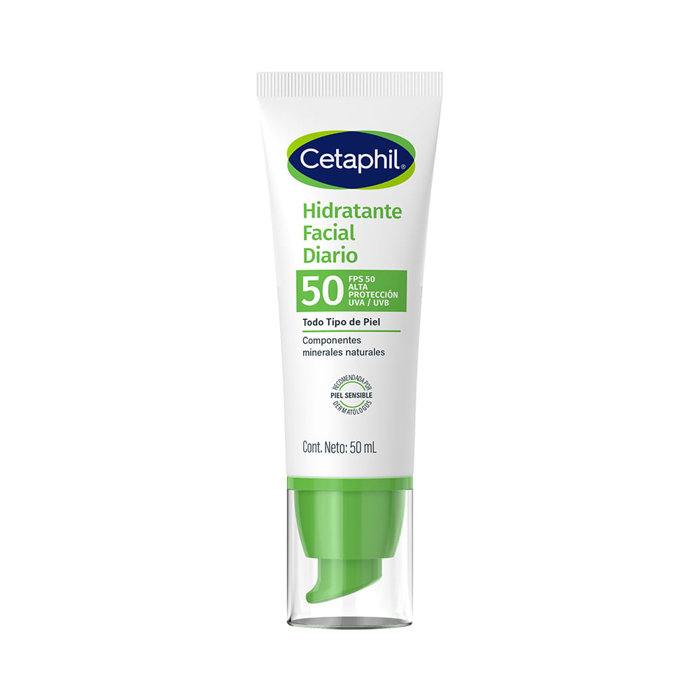 Loción Hidratante Facial Diario con FPS 50 - Cetaphil