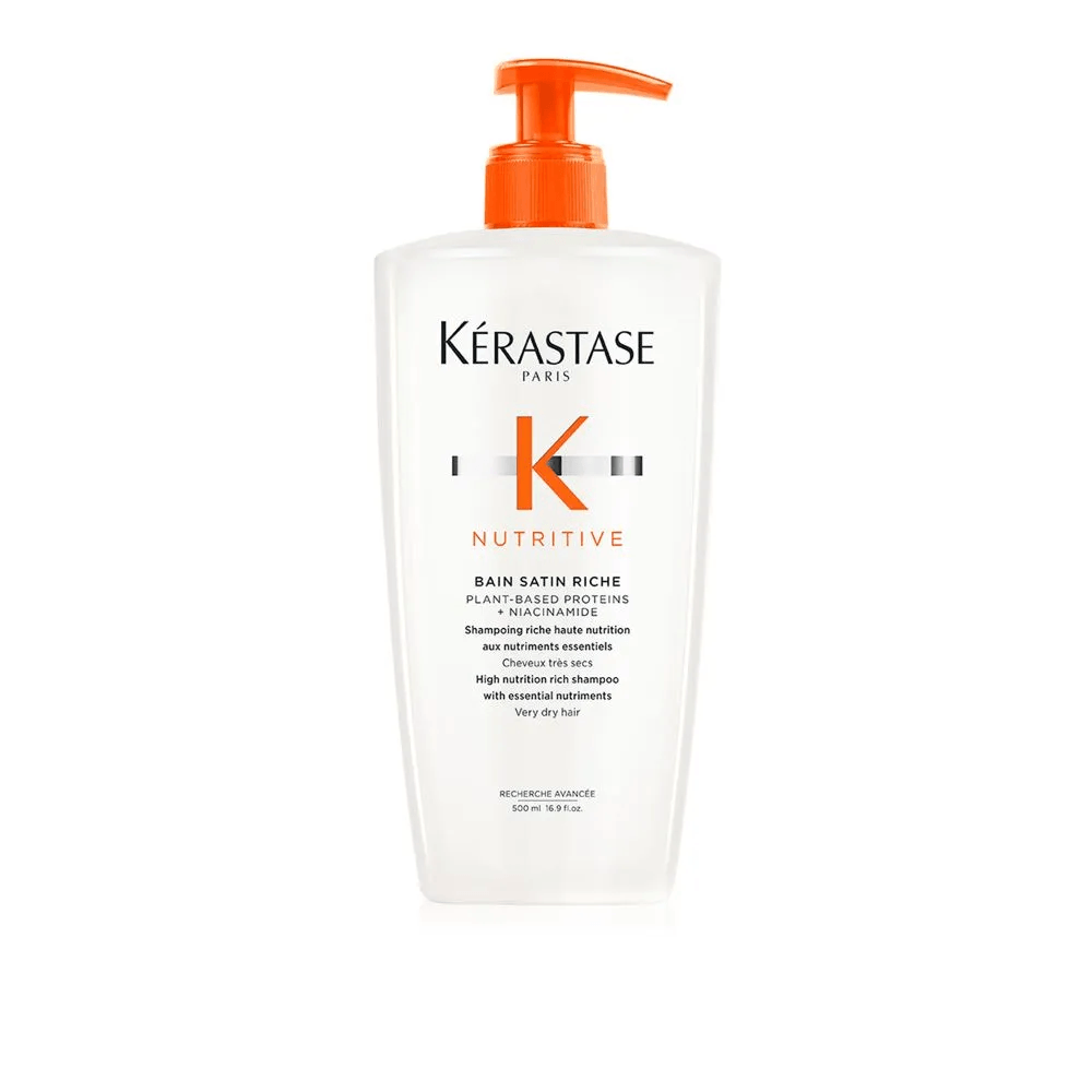 Shampoo Bain Satin Riche Nutritive Nutrición Intensa Del Cabello - Kérastase