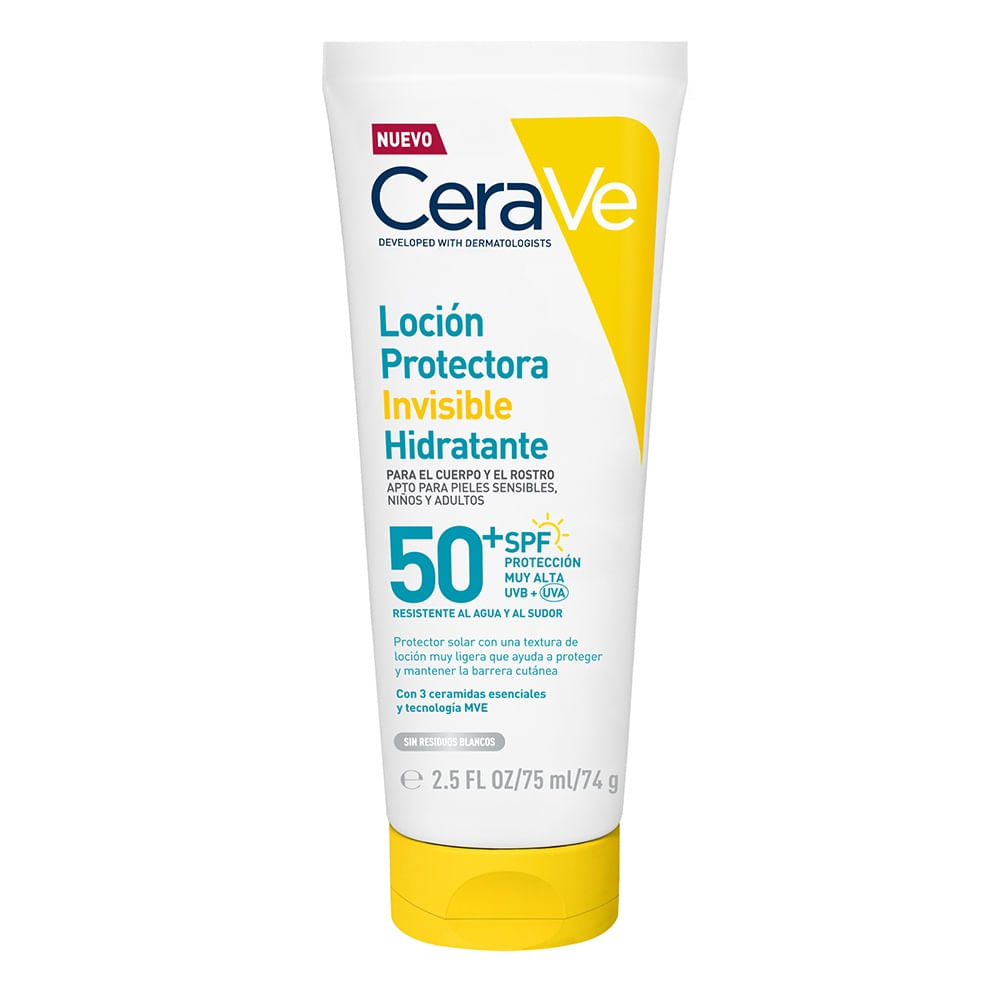 Protector Solar Loción Invisible Hidratante Spf50+ - CeraVe