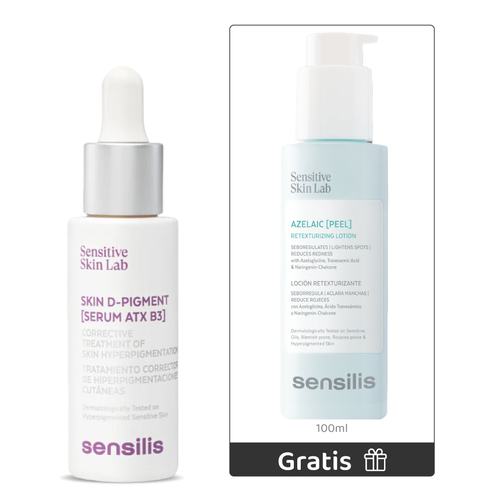 Kit Skin D-Pigment Serum ATX B3 30 ml + Gratis Purify Azelaic Peeling 100 ml - Sensilis