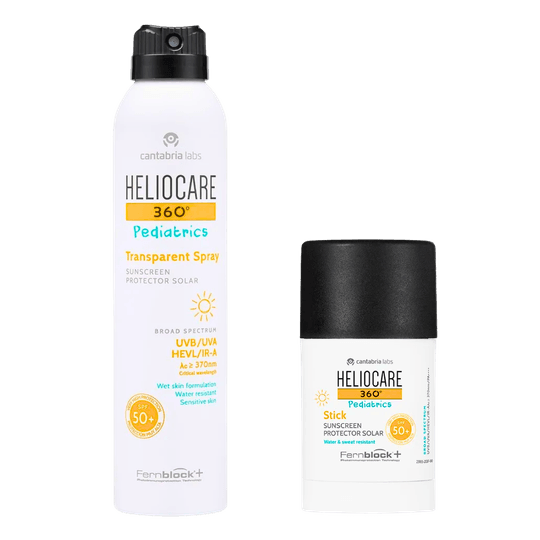 Kit  Protección Solar Pediátrica: Heliocare 360 Pediatrics Spray 200 ml + Heliocare 360° Pediatrics Stick Protector Solar 25 gr - Spf 50+ Cantabria