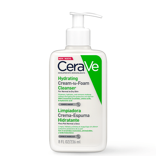 Limpiadora Crema - Espuma Hidratante - CeraVe