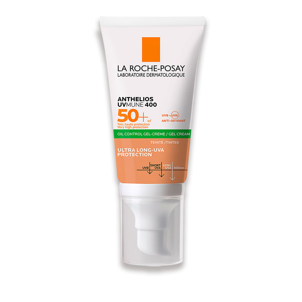 Protector Solar Anti Brillo Anthelios Gel toque seco FPS 50+ 50 ml - La Roche Posay